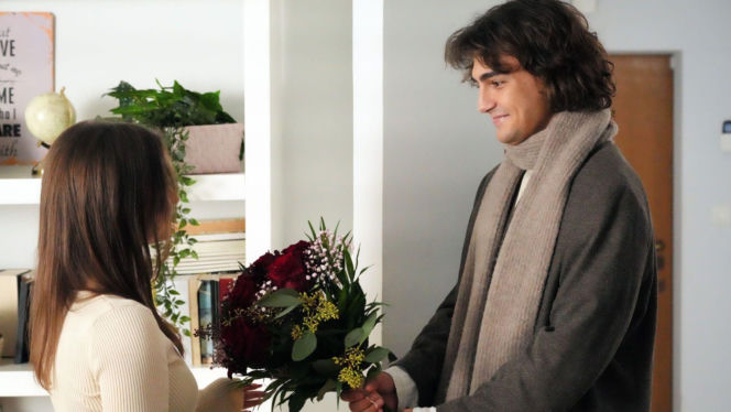 Barwy szczęścia, odc. 3354. Romeo (Jacek Tyszkiewicz), Ewa (Gabriela Ziembicka)