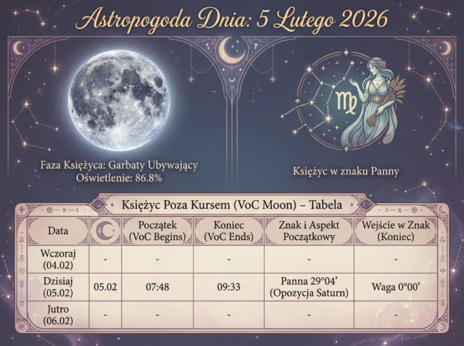 Astropogoda, infografika na dziś - 05-02-2026