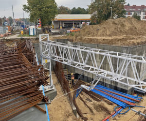 Budowa węzła Łękno - październik 2020