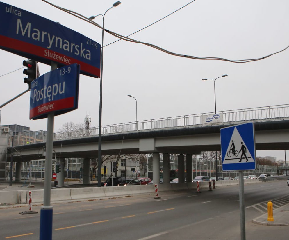 Otwierają wiadukt w ciągu Postępu nad Marynarską 