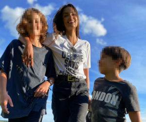 Klaudia El Dursi z rodziną