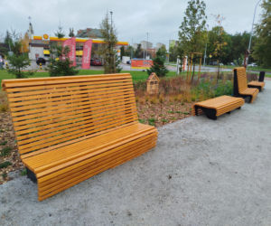 Park kieszonkowy w Siedlcach przy ul. Brzeskiej