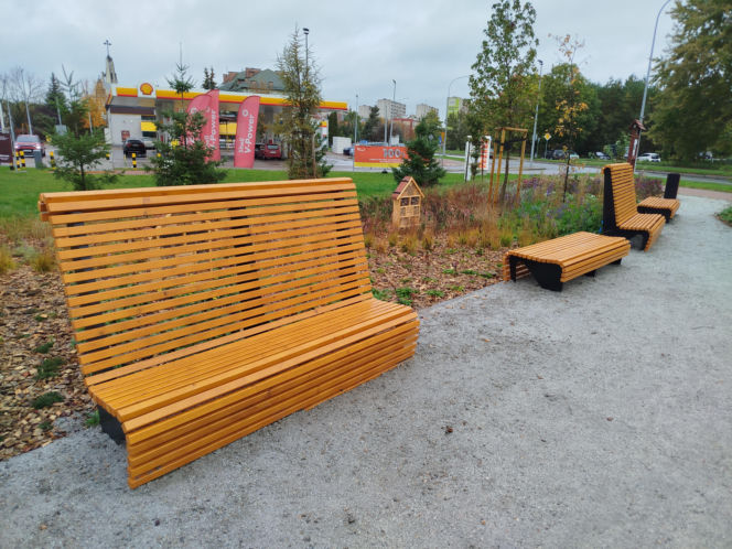 Park kieszonkowy w Siedlcach przy ul. Brzeskiej