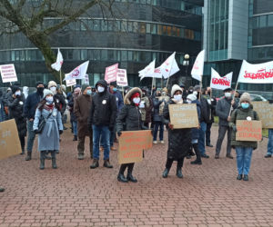 Protest pracowników łódzkich uczelni. Domagają się podwyżek 