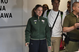 Maja Chwalińska, przylot