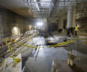 Budowa trzech nowych stacji metra linii M2 (marzec 2026)