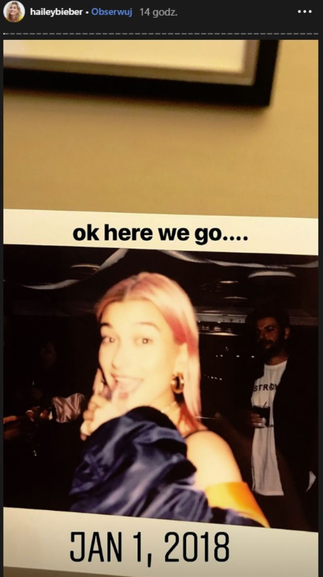 Hailey Bieber i Justin Bieber we wspomnieniach na Insta Stories