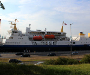 Wycieczkowiec m/v Gann w Szczecinie