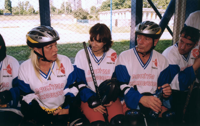 Karol Strasburger ćwiczy