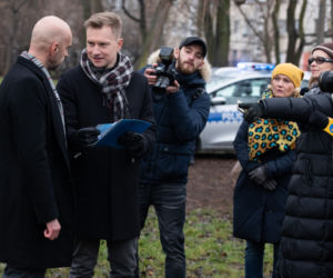 Na Wspólnej odc. 3057. Danka (Lucyna Malec), Igor (Kuba Wesołowski), Jacek Goliat (Andrzej Szeremeta)