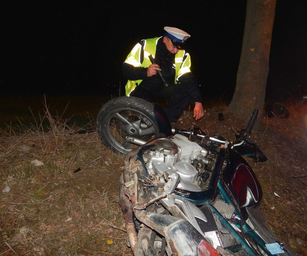 Śmiertelny wypadek w Woli Skarbkowej. Nie żyje motocyklista
