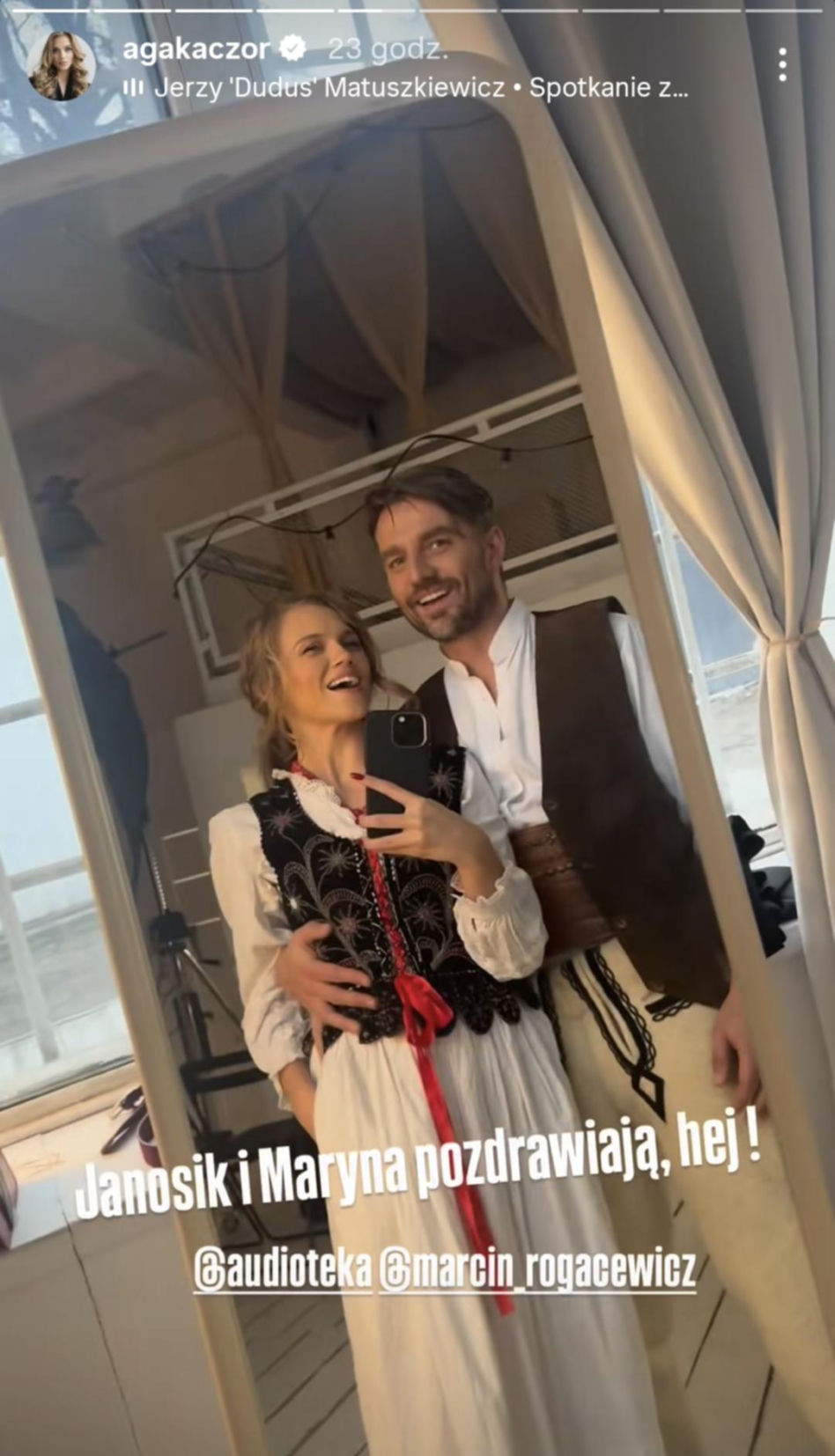 Marcin Rogacewicz i Agnieszka Kaczorowska
