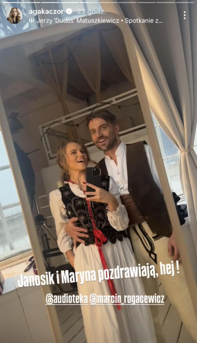 Marcin Rogacewicz i Agnieszka Kaczorowska