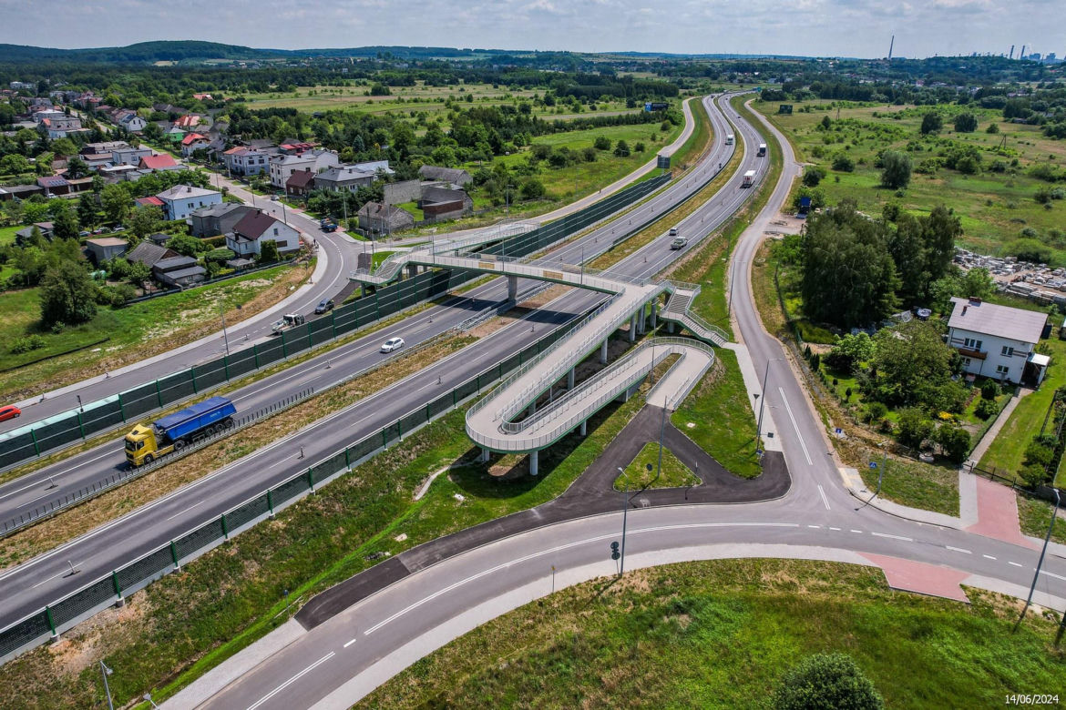 Tak wygląda zagłębiowska część nowej, ekspresowej S1 - czerwiec 2024