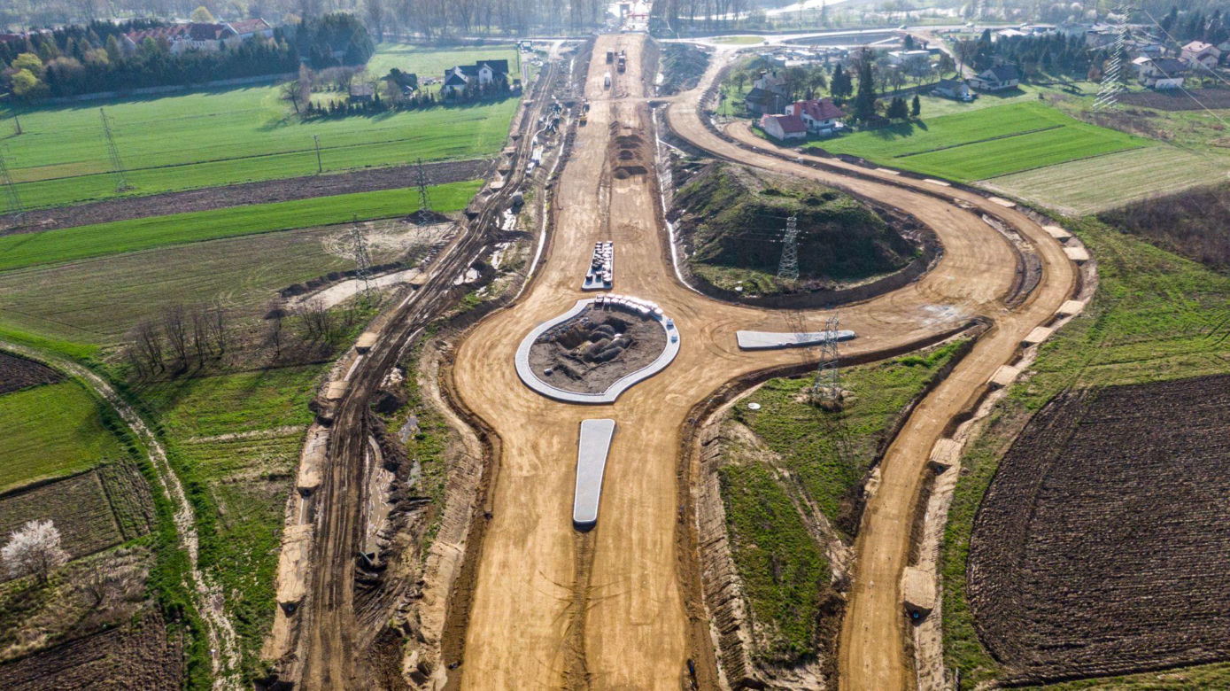 Budowa obwodnicy Oświęcimia - kwiecień 2024