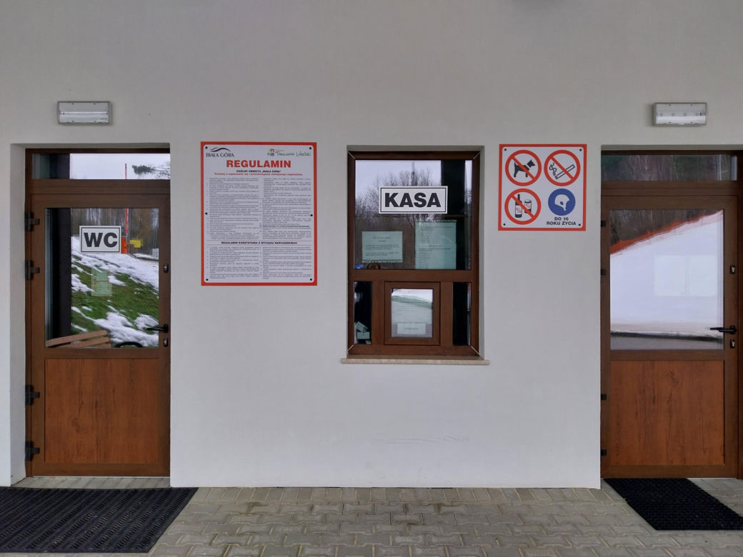 Stok narciarski Biała Góra w Justynówce