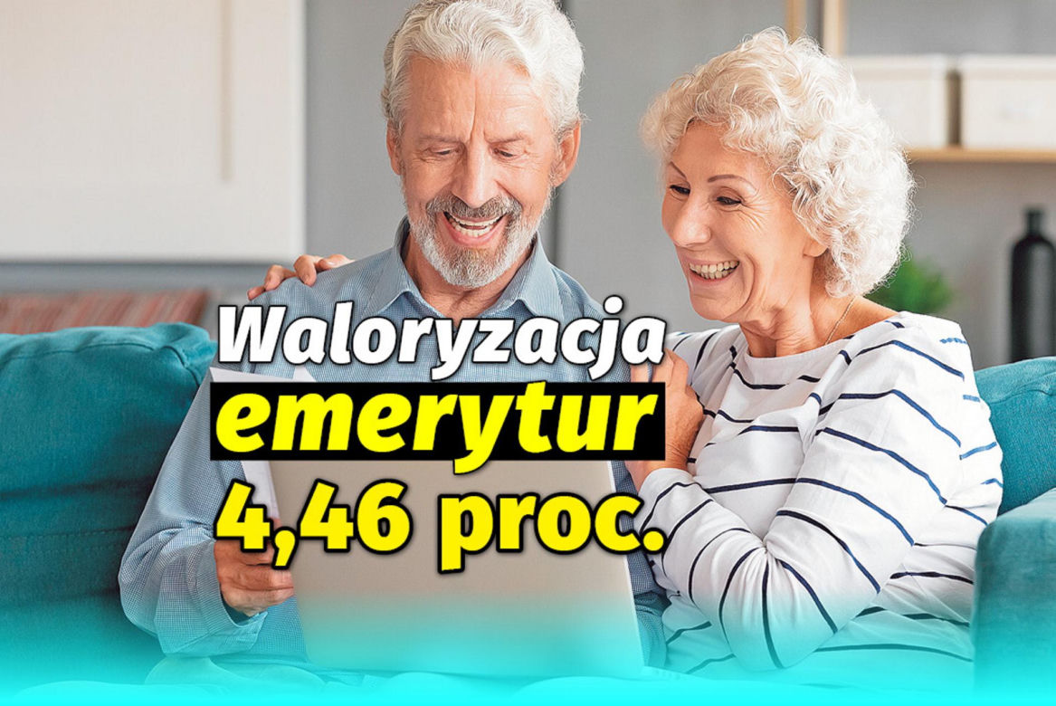 Waloryzacja emerytur 4,46%