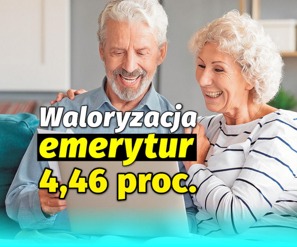 Waloryzacja emerytur 4,46%