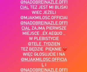 M jak miłość. Mikołaj Roznerski Instagram 