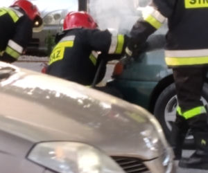Pożar samochodu w Gorzowie
