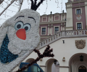 Bajkowa instalacja przed zamojski ratuszem