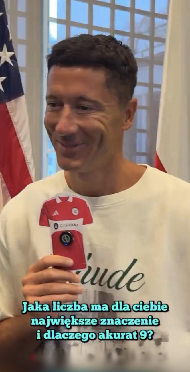 Robert Lewandowski przed wylotem do USA