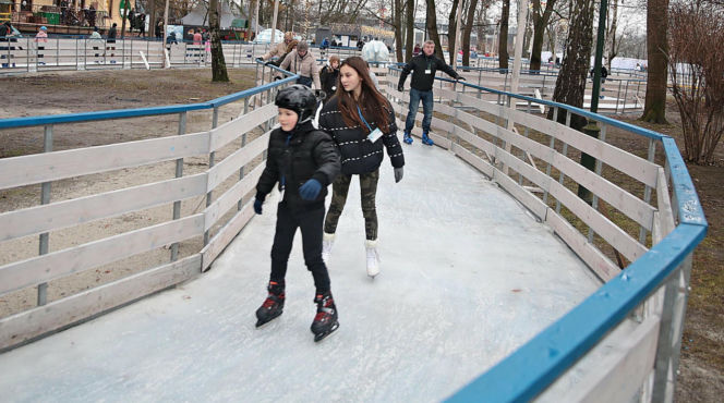 Lodowisko w Parku Jordana w Krakowie