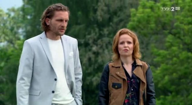 M jak miłość odc. 1241. Ewa (Dominika Kluźniak), Krzysztof Szefler (Karol Pocheć)
