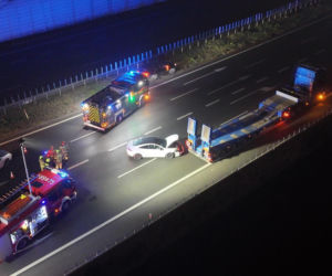 Wypadek na trasie S2.