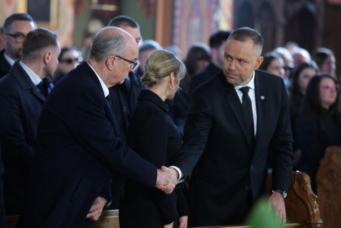 Politycy na pogrzebie Łukasza Litewki