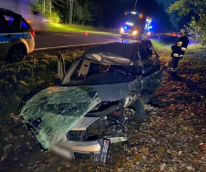 Wypadek na DK10. Ranny kierowca uciekł z miejsca wypadku. Poszukiwania nic nie dały