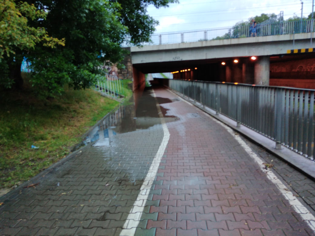Gwałtowna ulewa nad Radomiem