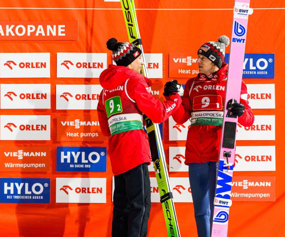Dawid Kubacki na podium PŚ w Zakopanem