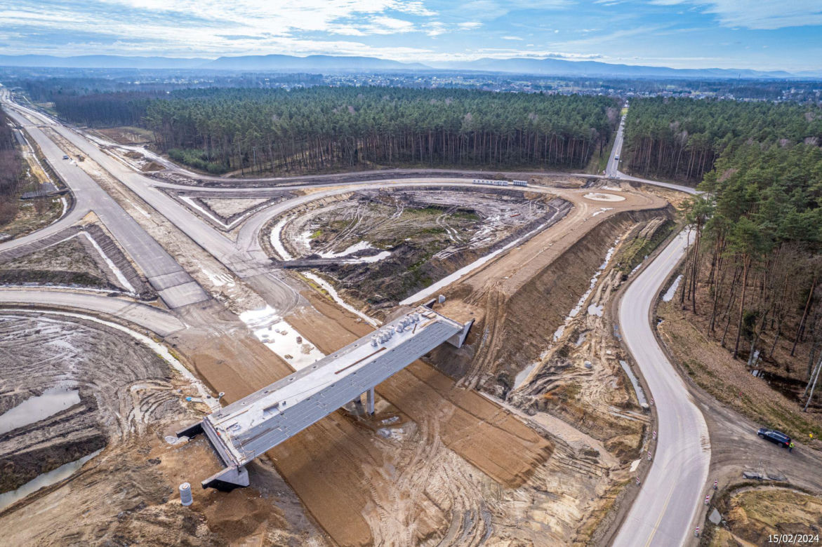 Budowa S1 Oświęcim - Dankowice LUTY 2024