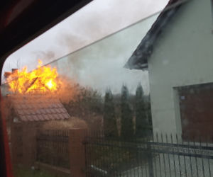 Pożar w Kotowicach pod Wrocławiem