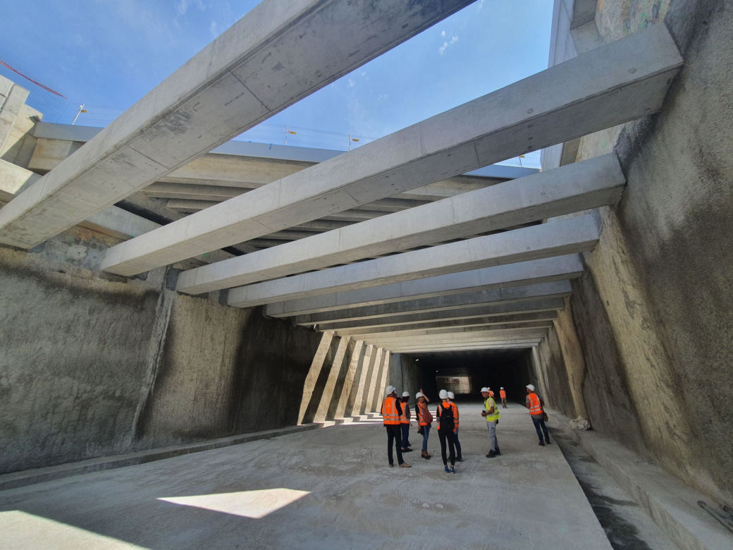 Budowa tunelu pod Świną - sierpień 2021