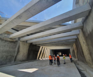 Budowa tunelu pod Świną - sierpień 2021