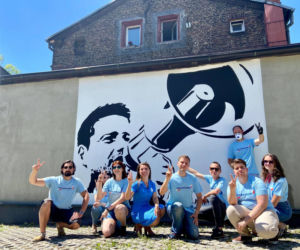 W Katowicach powstał wyjątkowy mural z Rafałem Trzaskowskim. Stworzył go znany artysta [ZDJĘCIA]