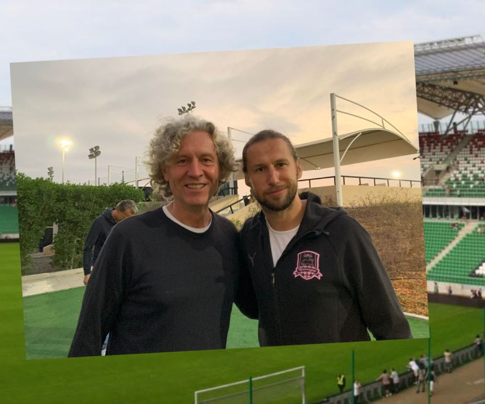 Grzegorz Krychowiak i Dariusz Mioduski