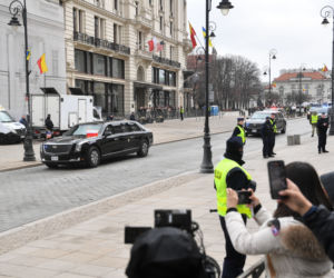 Przyjazd Joe Bidena do Polski. Warszawa stanęła