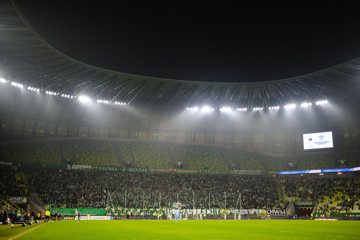 Lechia Gdańsk - Cracovia, zdjęcia kibiców z meczu 20. kolejki PKO BP Ekstraklasy