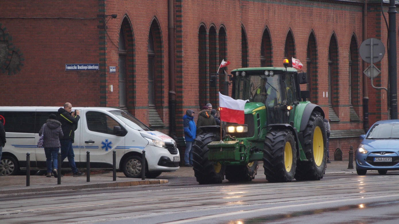 Strajk rolników w Bydgoszczy [ZDJĘIA]