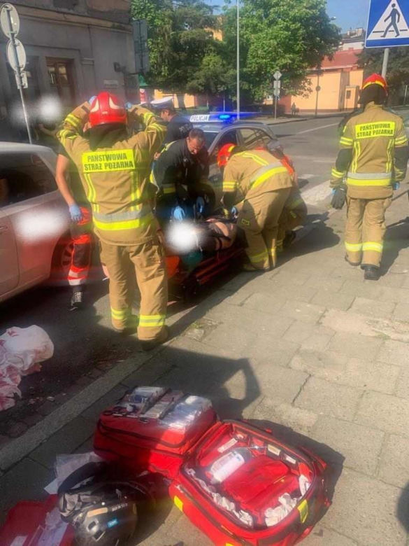 Tarnów. Potrącenie rowerzysty na ulicy Bernardyńskiej