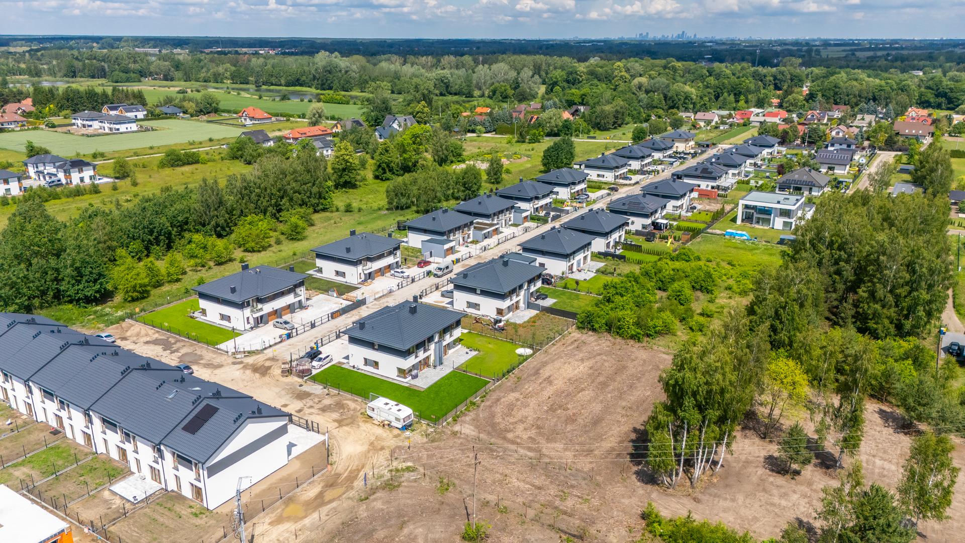 Głosków, gmina Piaseczno. Nowe osiedle deweloperskie