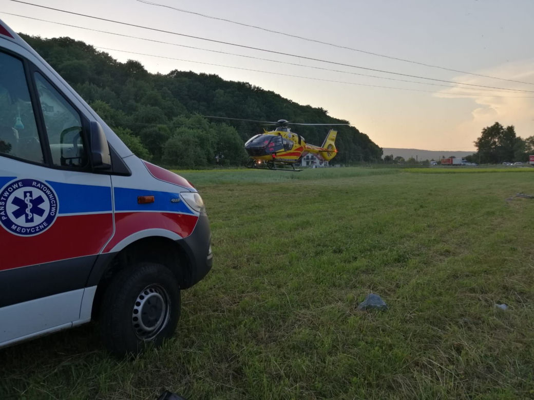 Wypadek w Olszynach