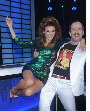 Żona Sławomira zaliczyła wpadkę! Pokazała za dużo w Big Music Quiz