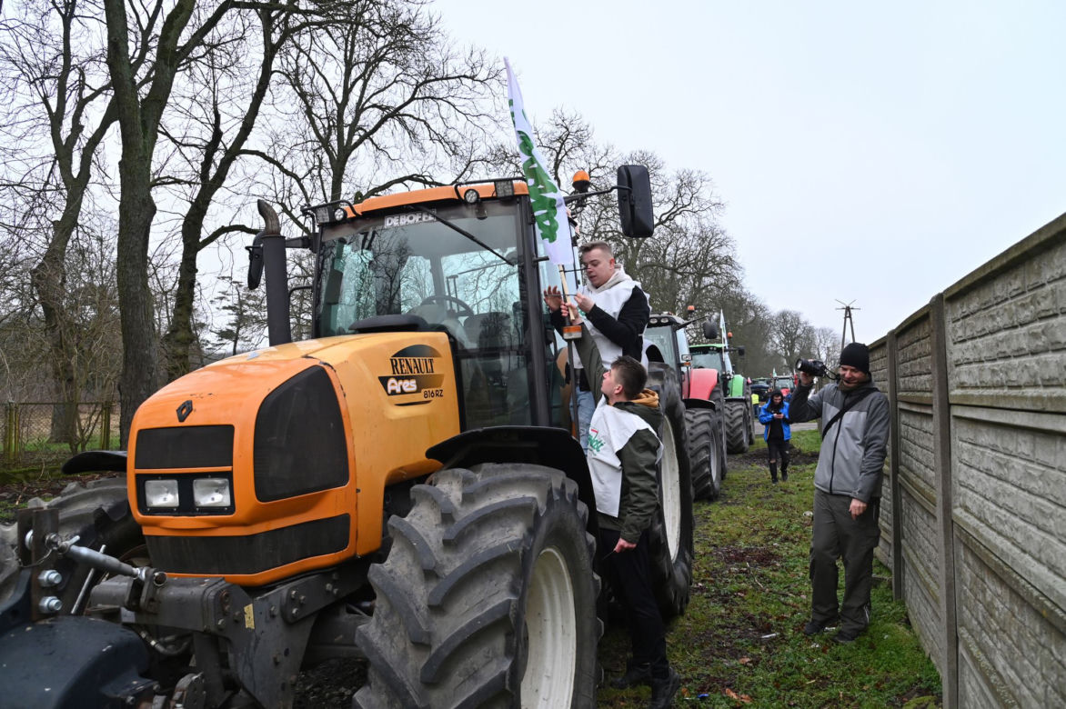 Protesty rolników na drogach województwa zachodniopomorskiego