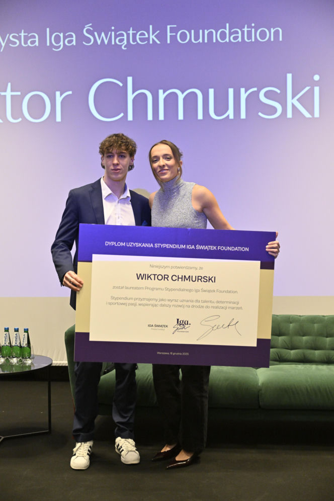Iga Świątek rozdała stypendia