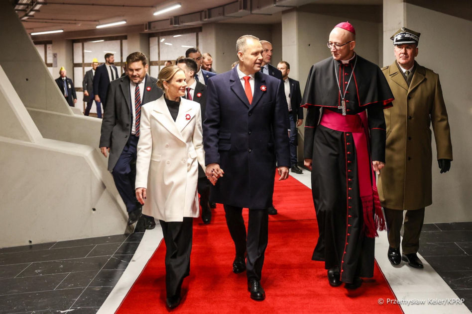 Marta Nawrocka w czasie obchodów Narodowego Święta Niepodległości