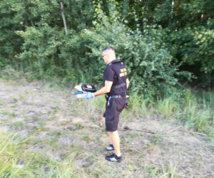Sprzątanie dawnej plaży Mieleńskiej